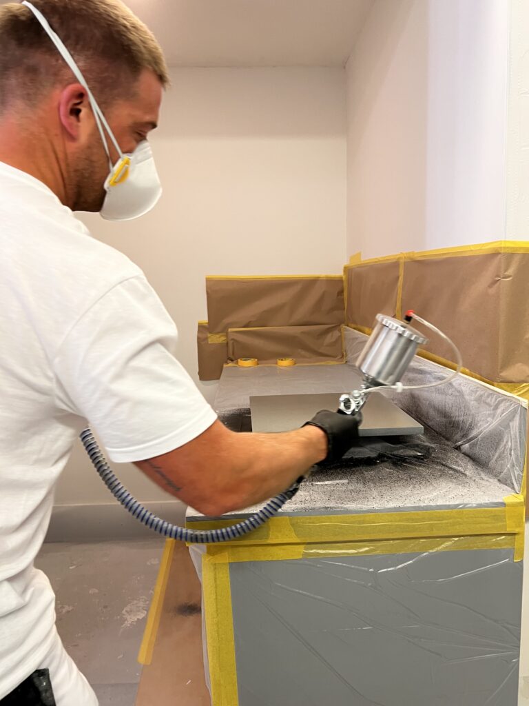 can you paint kitchen worktops